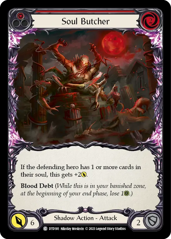 Soul Butcher (Red) — Dusk till Dawn Flesh and Blood card by Nikolay Moskvin