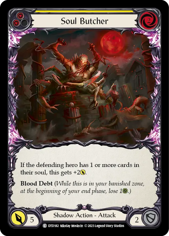 Soul Butcher (Yellow) — Dusk till Dawn Flesh and Blood card by Nikolay Moskvin