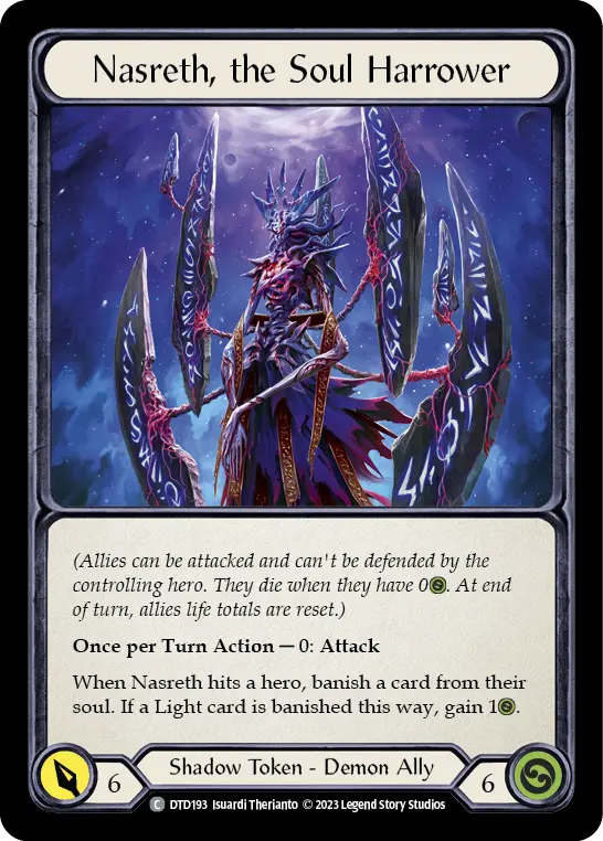 Nasreth, the Soul Harrower — Dusk till Dawn Flesh and Blood card by Isuardi Therianto