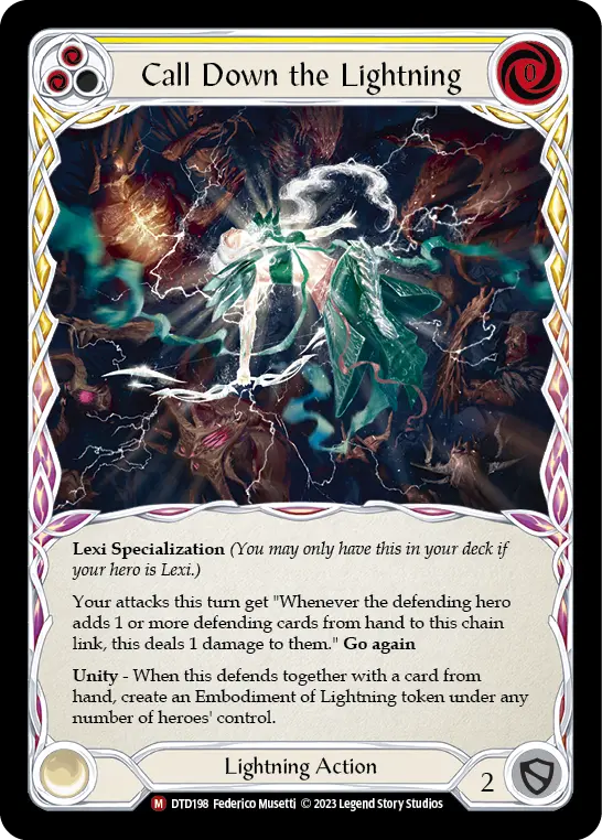 Call Down the Lightning — Dusk till Dawn Flesh and Blood card by Federico Musetti