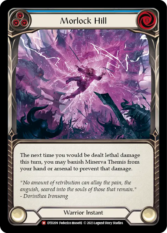 Morlock Hill — Dusk till Dawn Flesh and Blood card by Federico Musetti