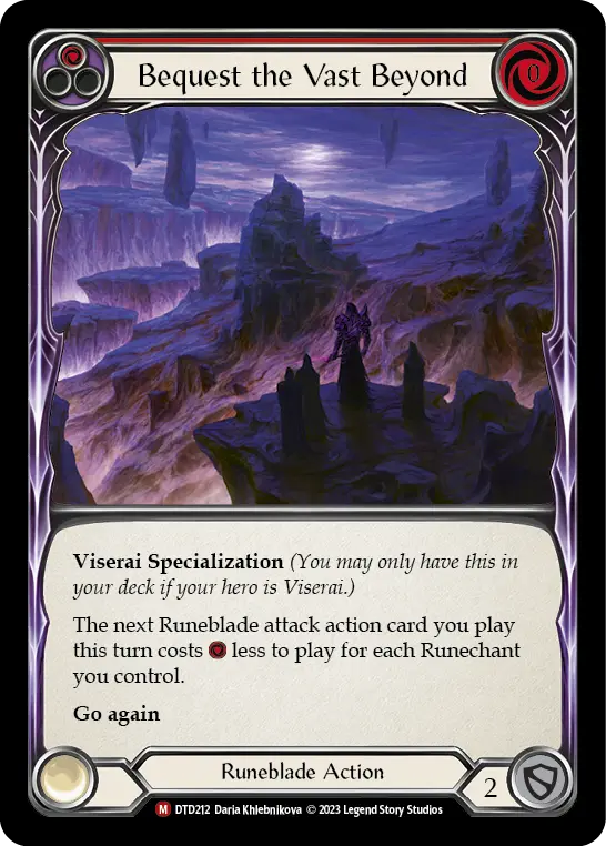 Bequest the Vast Beyond — Dusk till Dawn Flesh and Blood card by Daria Khlebnikova
