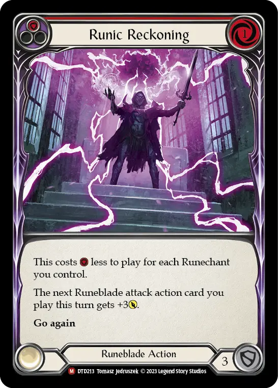 Runic Reckoning — Dusk till Dawn Flesh and Blood card by Tomasz Jedruszek