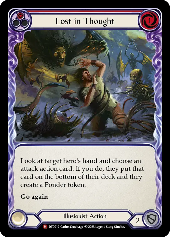 Lost in Thought — Dusk till Dawn Flesh and Blood card by Carlos Cruchaga