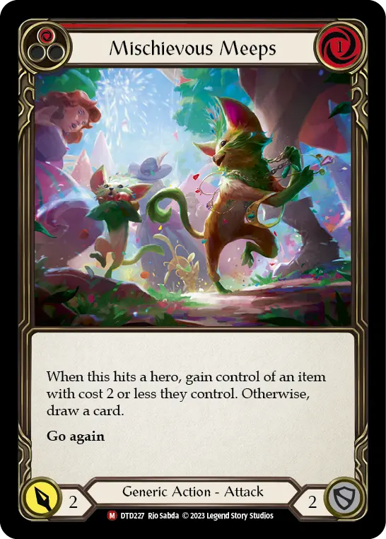 Mischievous Meeps — Dusk till Dawn Flesh and Blood card by Rio Sabda