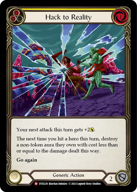 Hack to Reality — Dusk till Dawn Flesh and Blood card by Riordan Delmiro