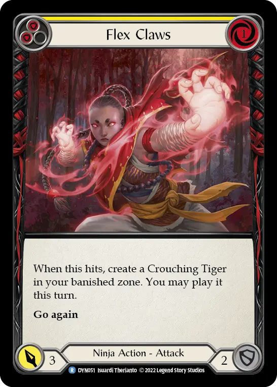 Flex Claws (Yellow) — Dynasty Flesh and Blood card by Isuardi Therianto