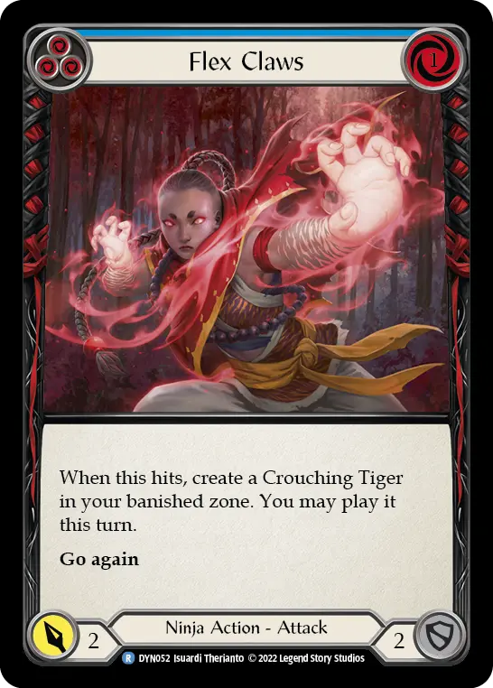 Flex Claws (Blue) — Dynasty Flesh and Blood card by Isualdi Therian