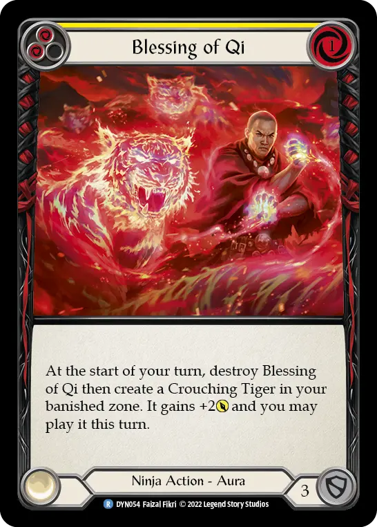 Blessing of Qi (Yellow) — Dynasty Flesh and Blood card by Faizal Fikri
