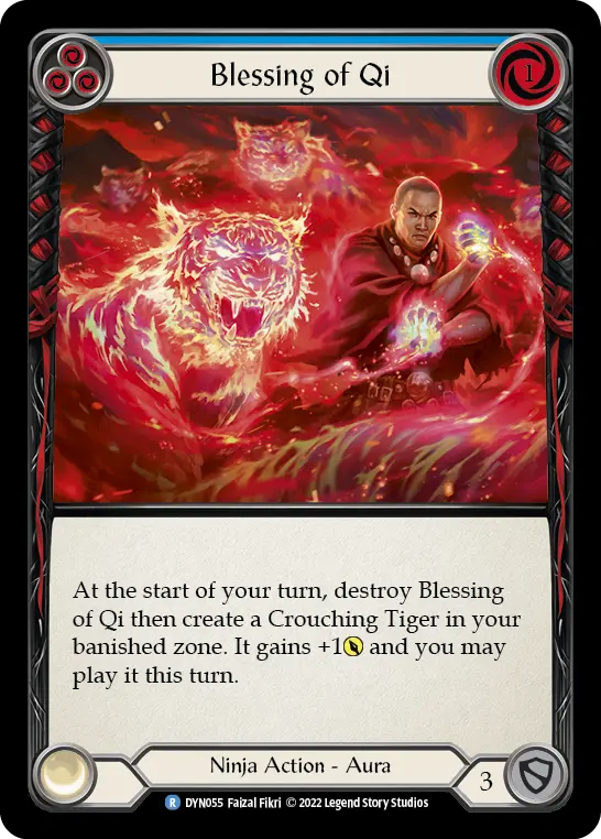 Blessing of Qi (Blue) — Dynasty Flesh and Blood card by Faizal Fikri