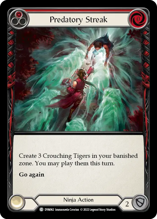 Predatory Streak (Red) — Dynasty Flesh and Blood card by Immanuela Crovius