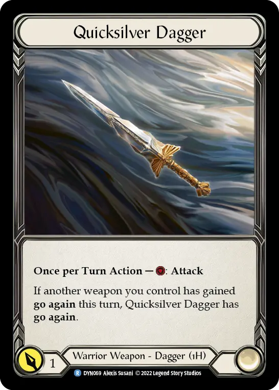 Quicksilver Dagger (DYN069) — Dynasty Flesh and Blood card by Alexis Susani