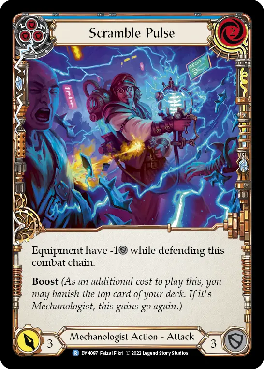 Scramble Pulse (Blue) — Dynasty Flesh and Blood card by Faizal Fikri