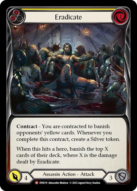 Eradicate — Dynasty Flesh and Blood card by Alexander Mokhov