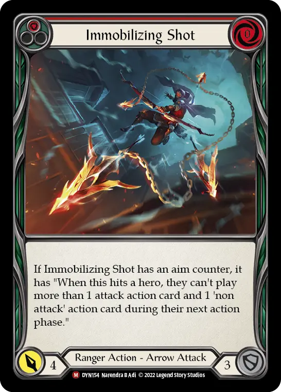 Immobilizing Shot — Dynasty Flesh and Blood card by Narendra B Adi