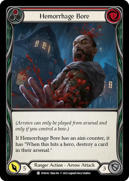 Hemorrhage Bore (Red) — Dynasty Flesh and Blood card by Shen Fei