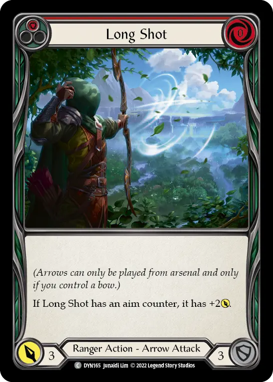 Long Shot (Red) — Dynasty Flesh and Blood card by Junaidi Lim