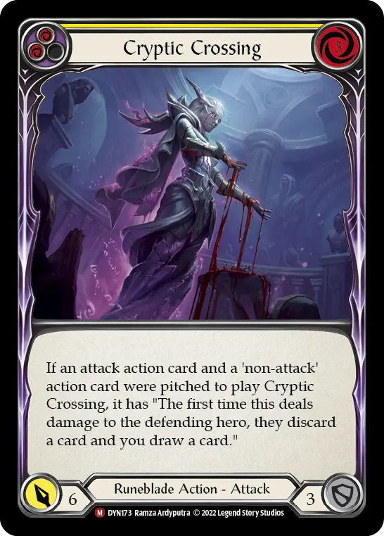 Cryptic Crossing — Dynasty Flesh and Blood card by Ramza Ardyputra