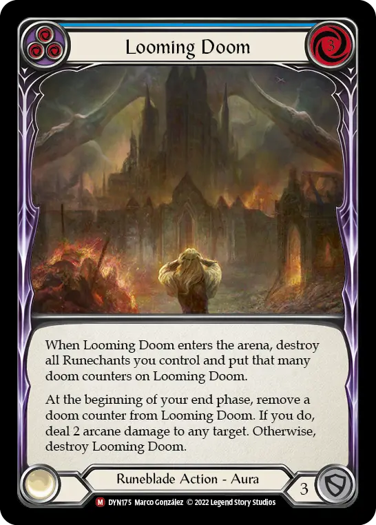 Looming Doom — Dynasty Flesh and Blood card by Marco González