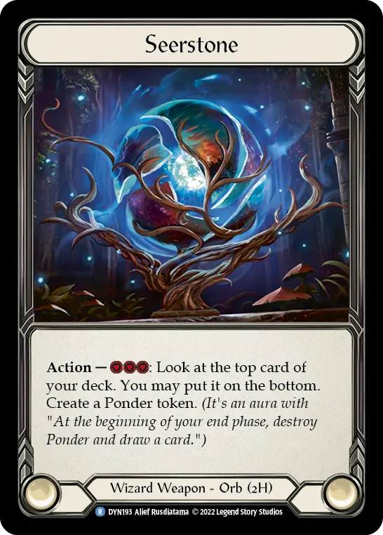 Seerstone — Dynasty Flesh and Blood card by Alief Rusdhiatama