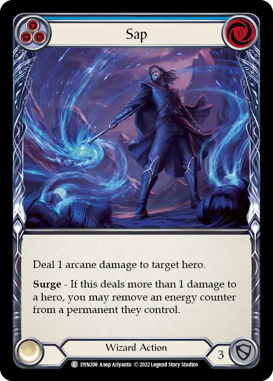Sap (Blue) — Dynasty Flesh and Blood card by Asep Ariyanto