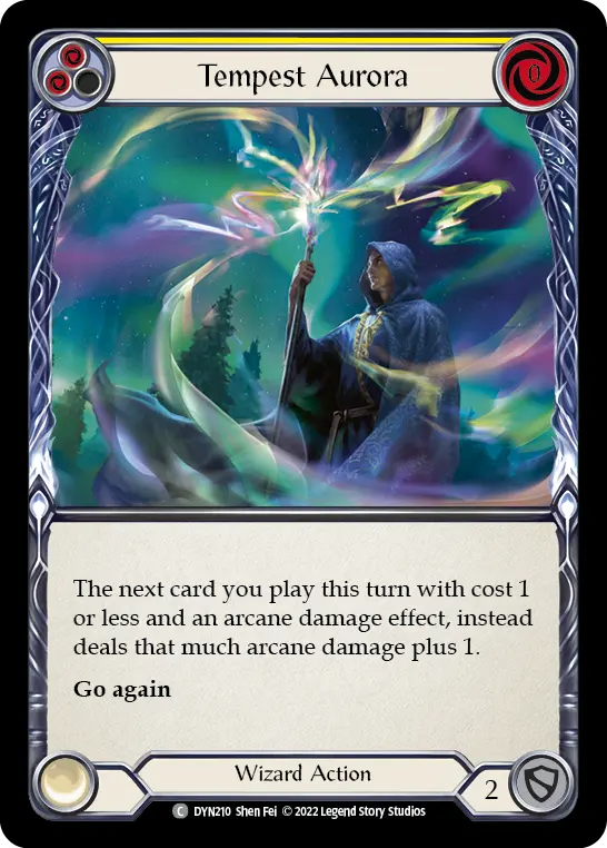 Tempest Aurora (Yellow) — Dynasty Flesh and Blood card by Shen Fei