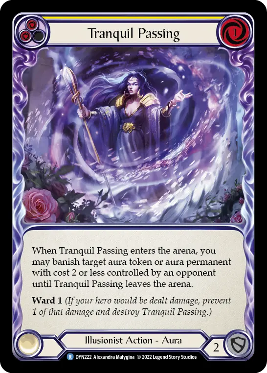 Tranquil Passing (Yellow) — Dynasty Flesh and Blood card by Alexandra Malygina