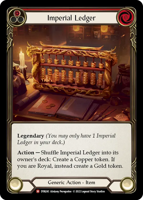 Imperial Ledger — Dynasty Flesh and Blood card by Aleksey Peregudov