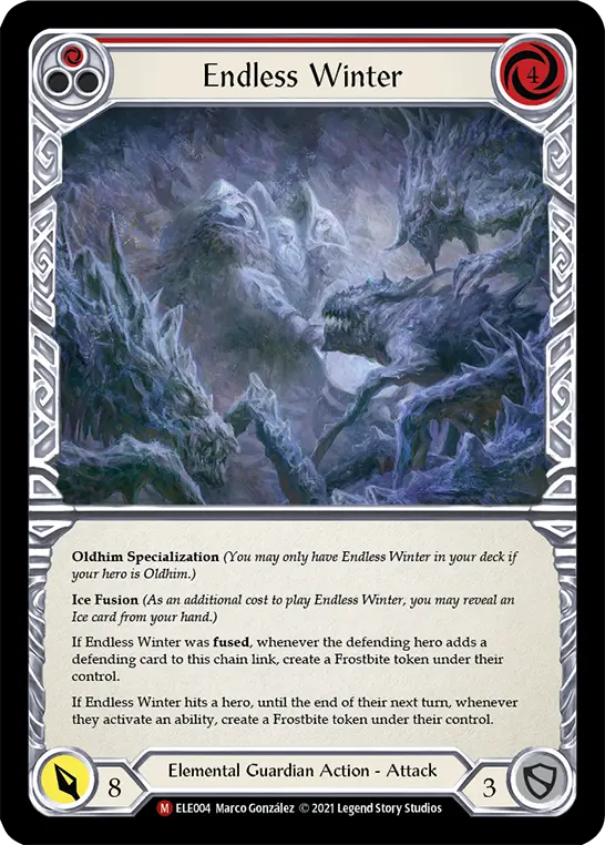 Endless Winter — Tales of Aria Flesh and Blood card by Marco González