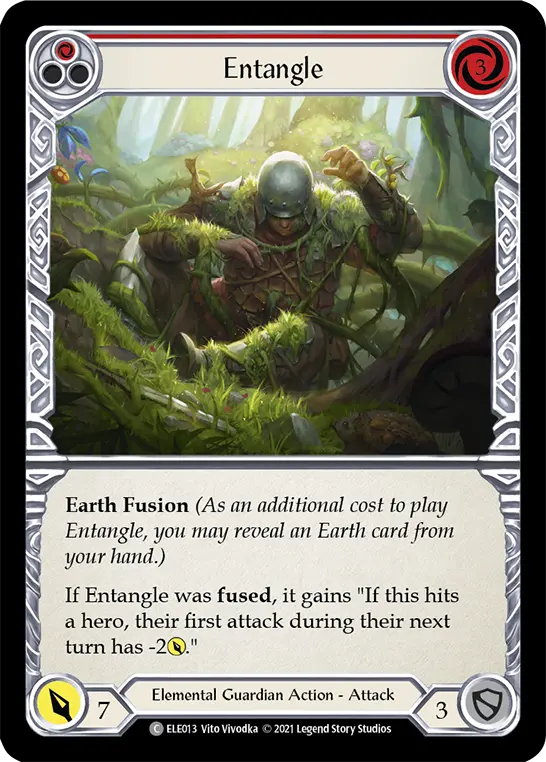 Entangle (Red) — Tales of Aria Flesh and Blood card by Vito Vivodka