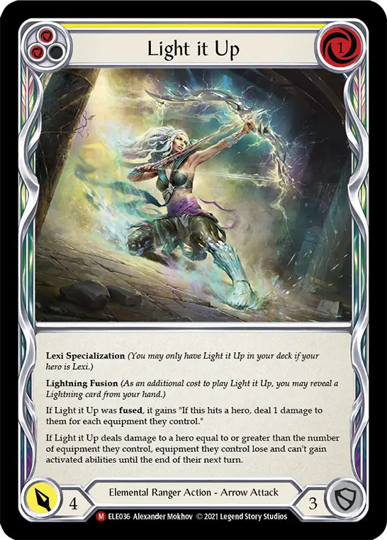 Light it Up — Tales of Aria Flesh and Blood card by Alexander Mokhov