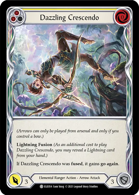 Dazzling Crescendo (Yellow) — Tales of Aria Flesh and Blood card by Sam Yang