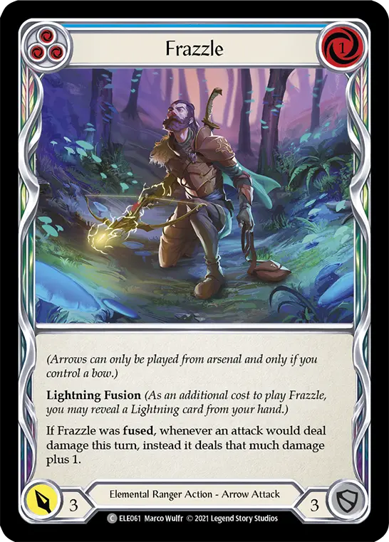 Frazzle (Blue) — Tales of Aria Flesh and Blood card by Marco Wulfr