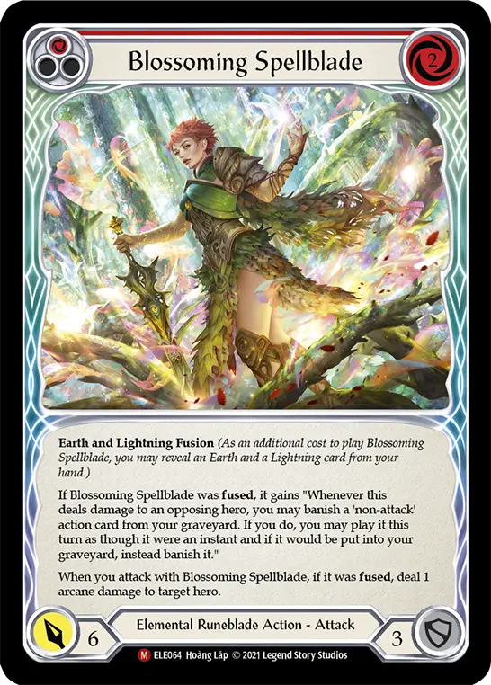 Blossoming Spellblade — Tales of Aria Flesh and Blood card by Hoàng Lập