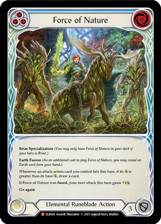 Force of Nature — Tales of Aria Flesh and Blood card by Isuardi Therianto
