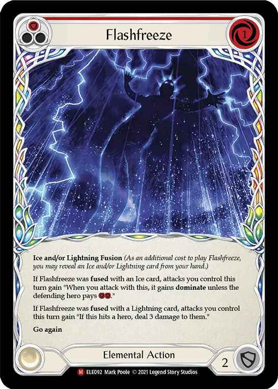 Flashfreeze — Tales of Aria Flesh and Blood card by Mark Poole