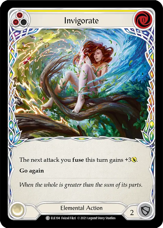Invigorate (Yellow) — Tales of Aria Flesh and Blood card by Faizal Fikri