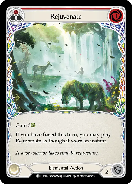 Rejuvenate (Red) — Tales of Aria Flesh and Blood card by Simon Wong