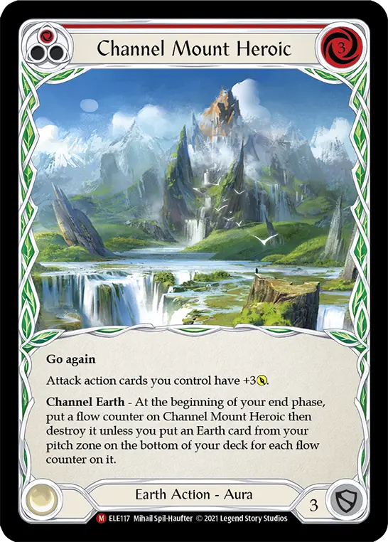 Channel Mount Heroic — Tales of Aria Flesh and Blood card by Mihail Spil-Haufter