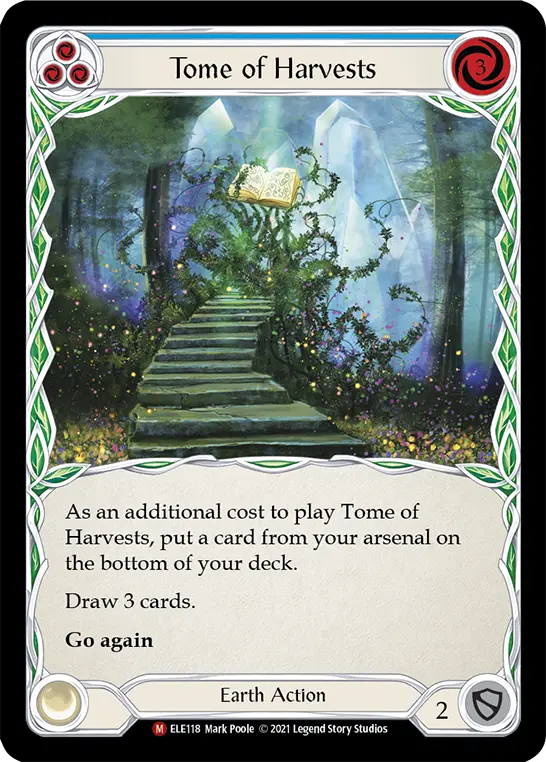 Tome of Harvests — Tales of Aria Flesh and Blood card by Mark Poole