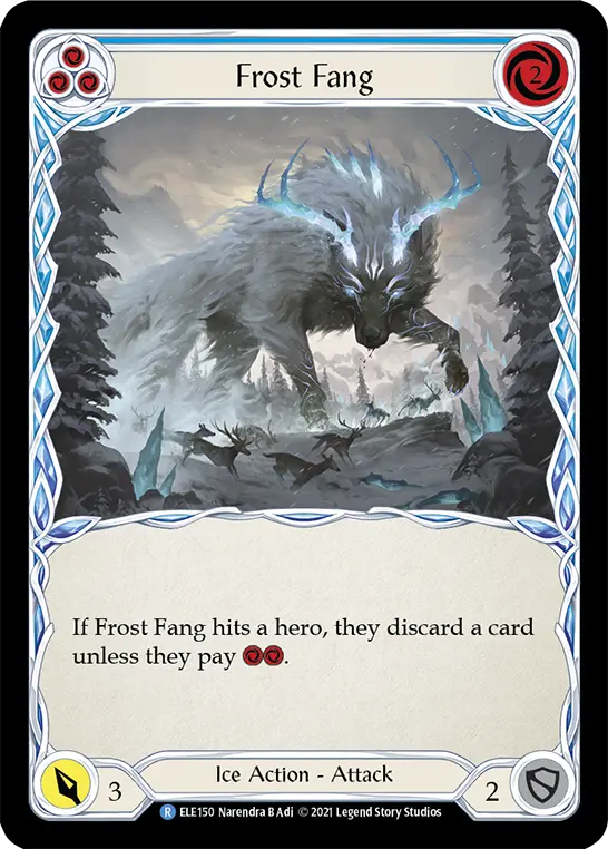 Frost Fang (Blue) — Tales of Aria Flesh and Blood card by Narendra B Adi