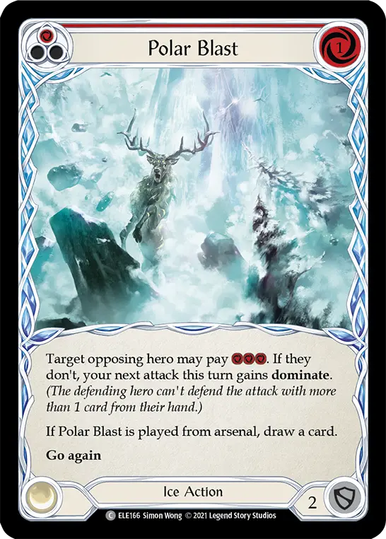 Polar Blast (Red) — Tales of Aria Flesh and Blood card by Simon Wong