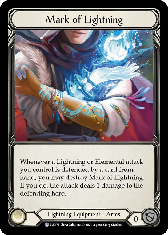 Mark of Lightning — Tales of Aria Flesh and Blood card by Elena Bakulina