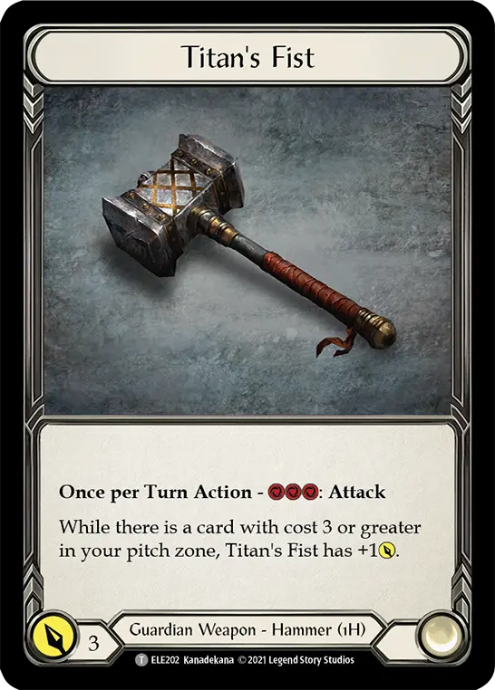 Titan's Fist — Flesh and Blood card