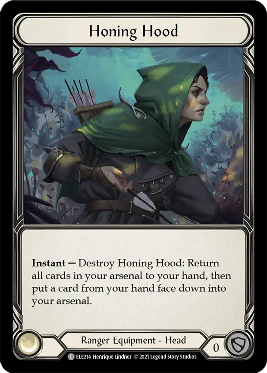 Honing Hood — Tales of Aria Flesh and Blood card by Henrique Lindner