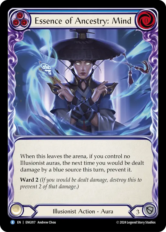 Essence of Ancestry: Mind — Blitz Deck: Part the Mistveil - Enigma Flesh and Blood card by Andrew Chou