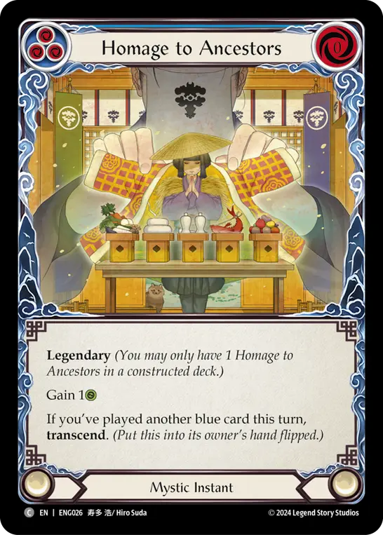 Homage to Ancestors — Flesh and Blood card