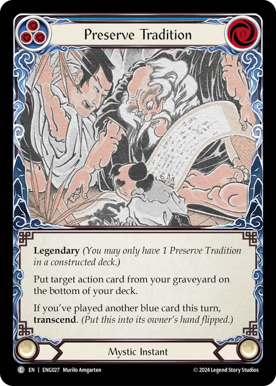 Preserve Tradition — Flesh and Blood card