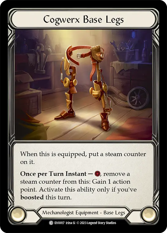 Cogwerx Base Legs — Bright Lights Flesh and Blood card by Irina Si