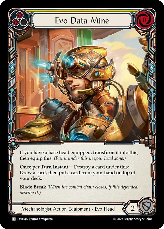 Evo Data Mine — Bright Lights Flesh and Blood card by Ramza Ardyputra